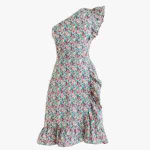 NWOT J Crew Liberty floral asymmetrical dress